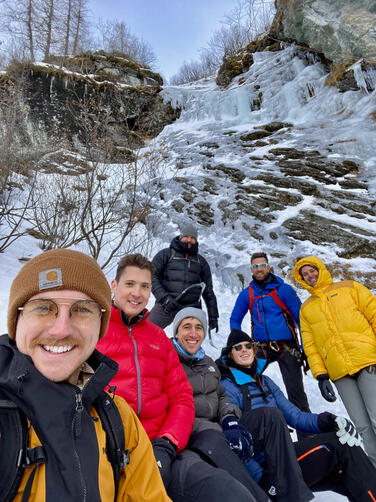 Ice Climbing outside Turin
